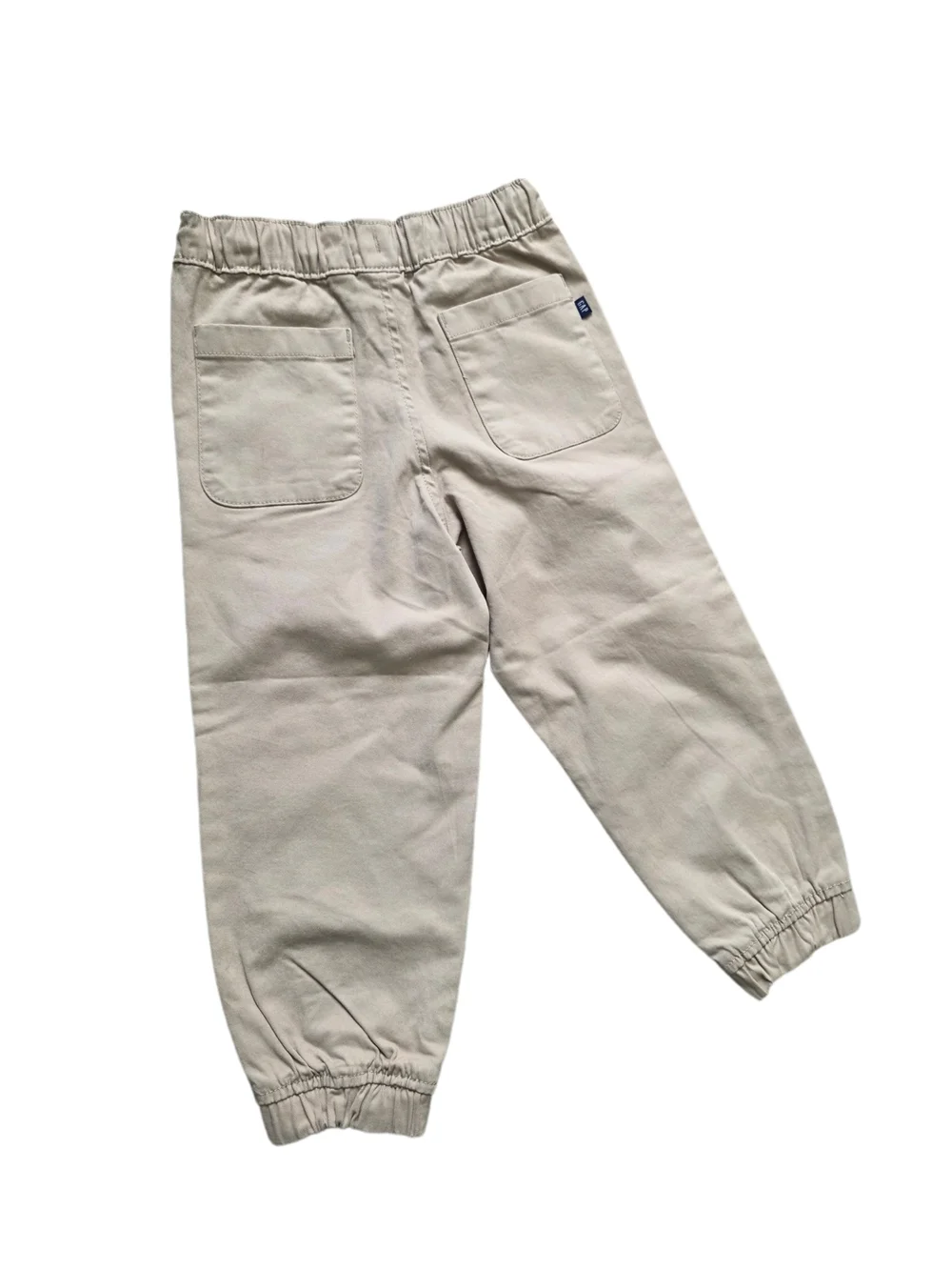 GAP Kids Tan Stretch Twill Jogger Pants with Drawstring Size XS